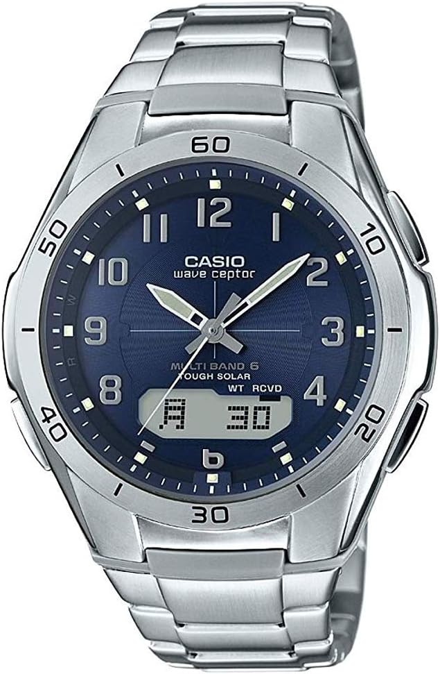 カシオ 腕時計 ウェーブセプター 世界6局電波対応ソーラーウォッチ アナデジコンビモデル WVA-M640D-2A2JF メンズ
