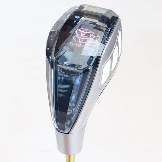 Toyota Shift Gear Aqua Corolla Esquire Hiace Prius Camry Prado Mark x Roomy K9 Crystal Upgraded LED Illumination Touch Sensor 7 Colors Light Up Gear Stick Shift Knob Gear Knob Califter Head Shift Knob
