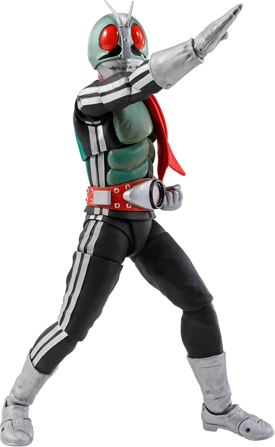 TAMASHII NATIONS S.H. Figuarts (True Bone Carving Process) Kamen Rider New No. 1 Glorious Showa Rider Edition (First Press Limited Base Included) Approx. 5.7 inches (145 mm), PVC & ABS & Fabric