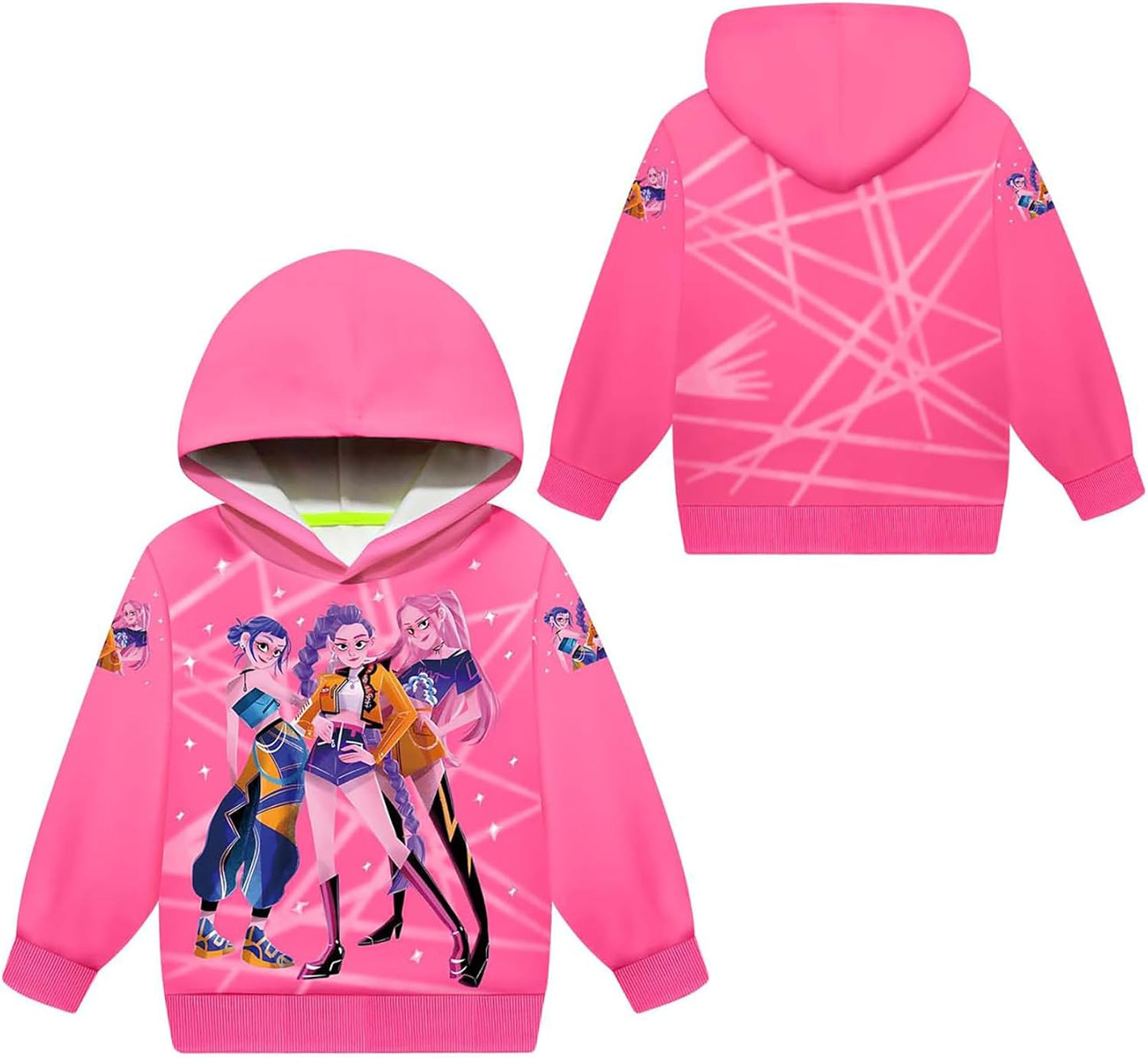 Warmyart Hooded Children's Clothes, Hoodie, Kids, Long Sleeve, Everyday Wear, Soft, Sweatshirt, Comfortable, Cheering Clothes, Spring and Autumn Clothing