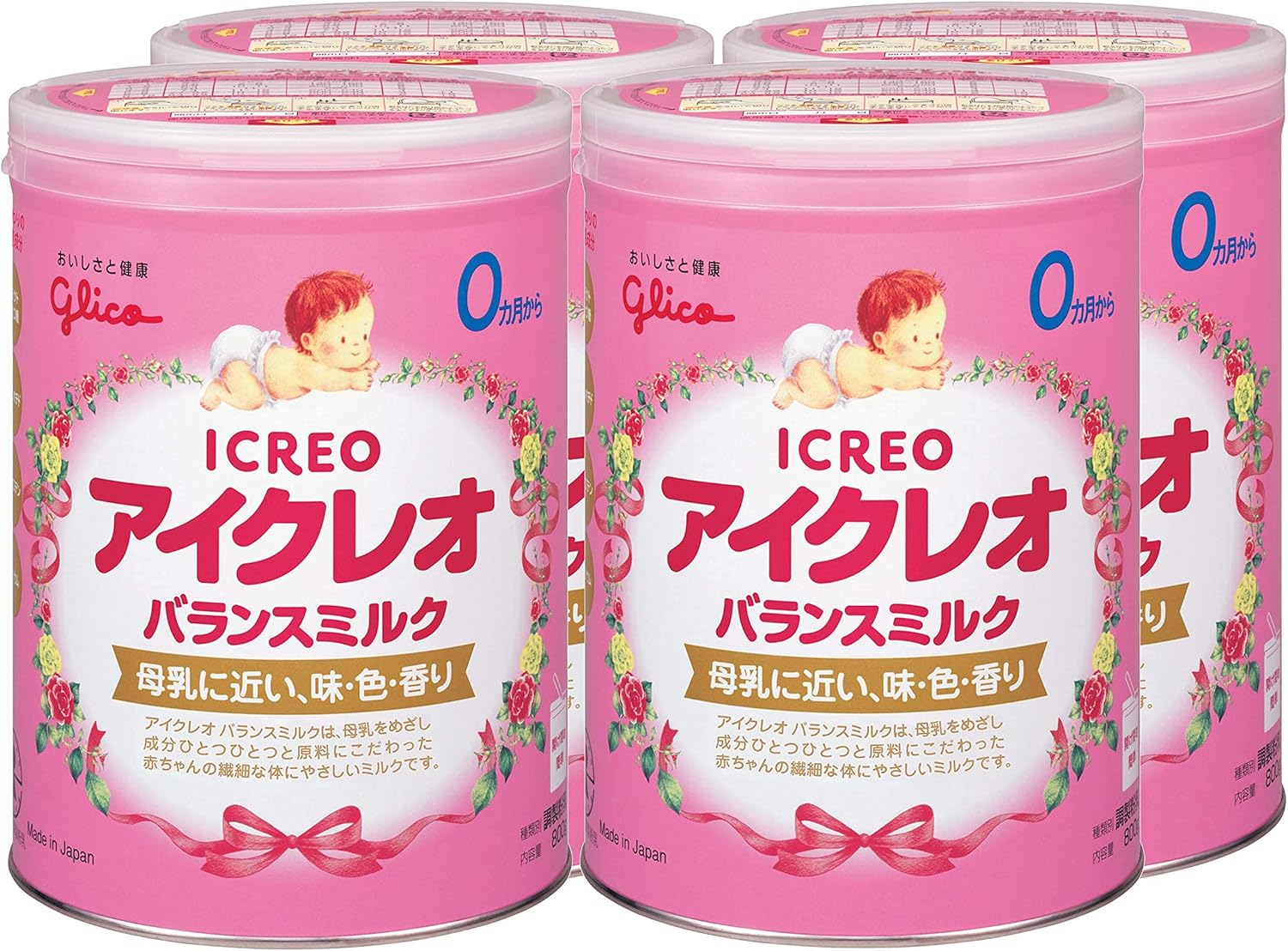 Icreo Balance Milk 800g x 4 Cans [0 Months to 1 Year]