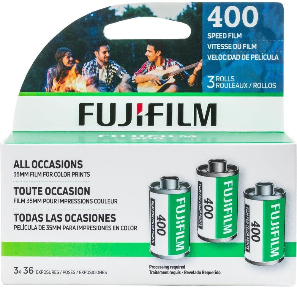 Fujifilm Superior X-TRA 36 Film, 35mm Film, ISO 400, Total 108 Photos, Pack of 3