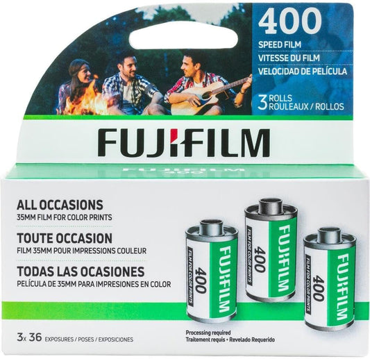 Fujifilm Superior X-TRA 36 Film, 35mm Film, ISO 400, Total 108 Photos, Pack of 3