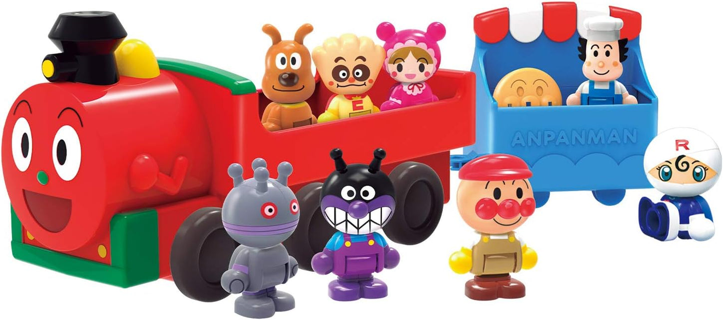 BANDAI Anpanman Anpanman First House Doll Set, SL Man and 8 Friends Suitable for ages 2 and up