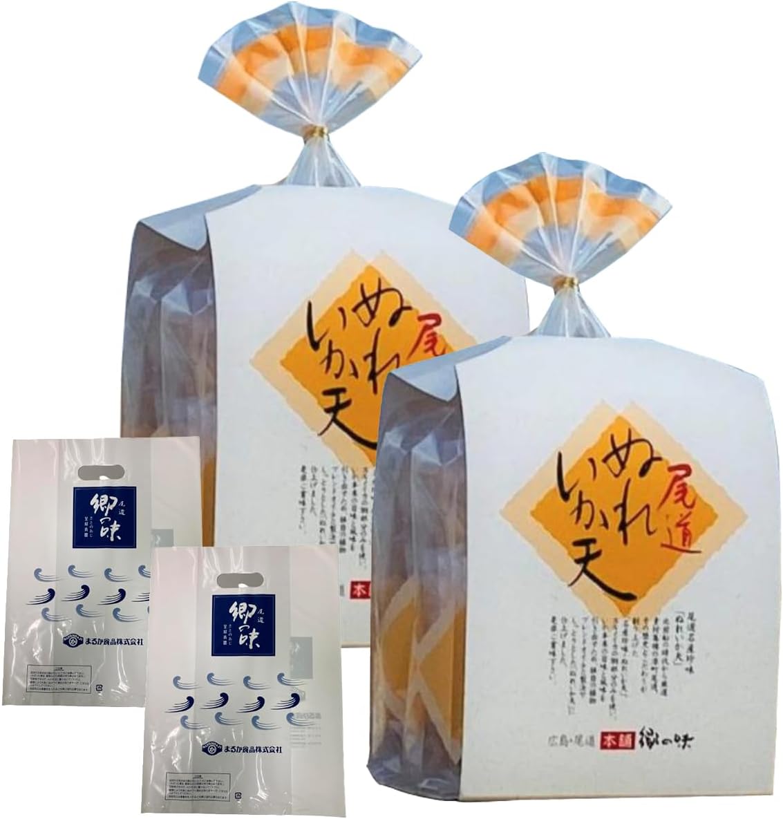 (Maruka Foods Official Mail Order) Onomichi Noodle Squid, 2 Bags, "Town Flavor Handbag", Includes 2 Pieces, Souvenir, Sweets, Popular, Includes Tote Bag, Soft Snacks, Popular, Candy