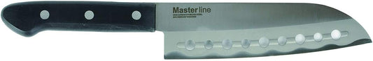Pearl Metal Master Line Stainless Steel Perforated Santoku Knife F-2133