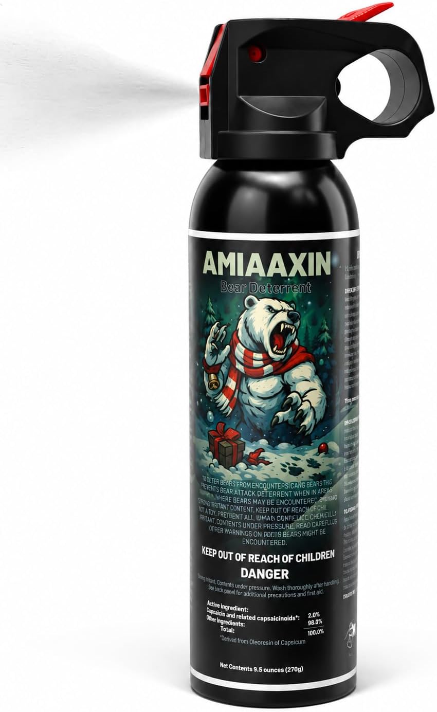Bear Spray, 9.1 fl oz (270 ml), Supports up to 29.4 ft (9 m), Bear Repellent Spray, Outdoor Activities, Home Protection, Portable Outdoor Spray