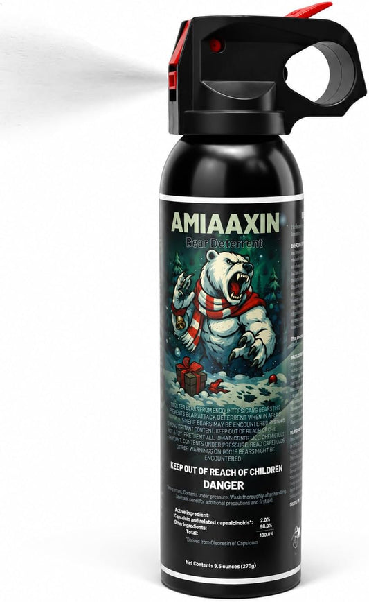 Bear Spray, 9.1 fl oz (270 ml), Supports up to 29.4 ft (9 m), Bear Repellent Spray, Outdoor Activities, Home Protection, Portable Outdoor Spray