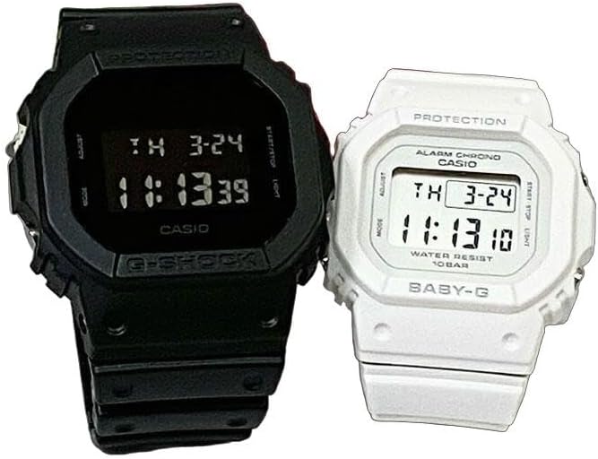 CASIO G-SHOCK G-SHOCK BABY-G Baby G Quartz Pair Watch, Genuine Pair Case, Set of 2, Digital DW-5600UBB-1JF BGD-565U-7JF Watch