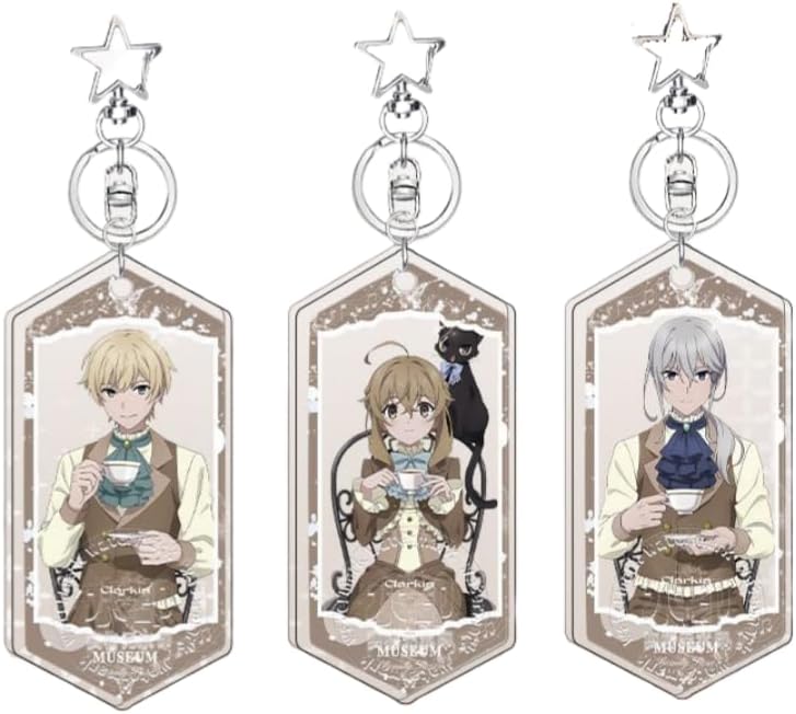 サイレントウィッチ風 グッズ キーホルダー アクリルキーホルダー かわいい コスプレ小物 携帯 鍵 自動車 かばん ペンダント アニメ周辺 非公式 [並行輸入品]