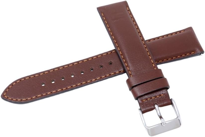 Seiko Smooth Cow Leather Band, Wristwatch, Strap, Men's Care Instructions Included, Cowhide, No Gemstone