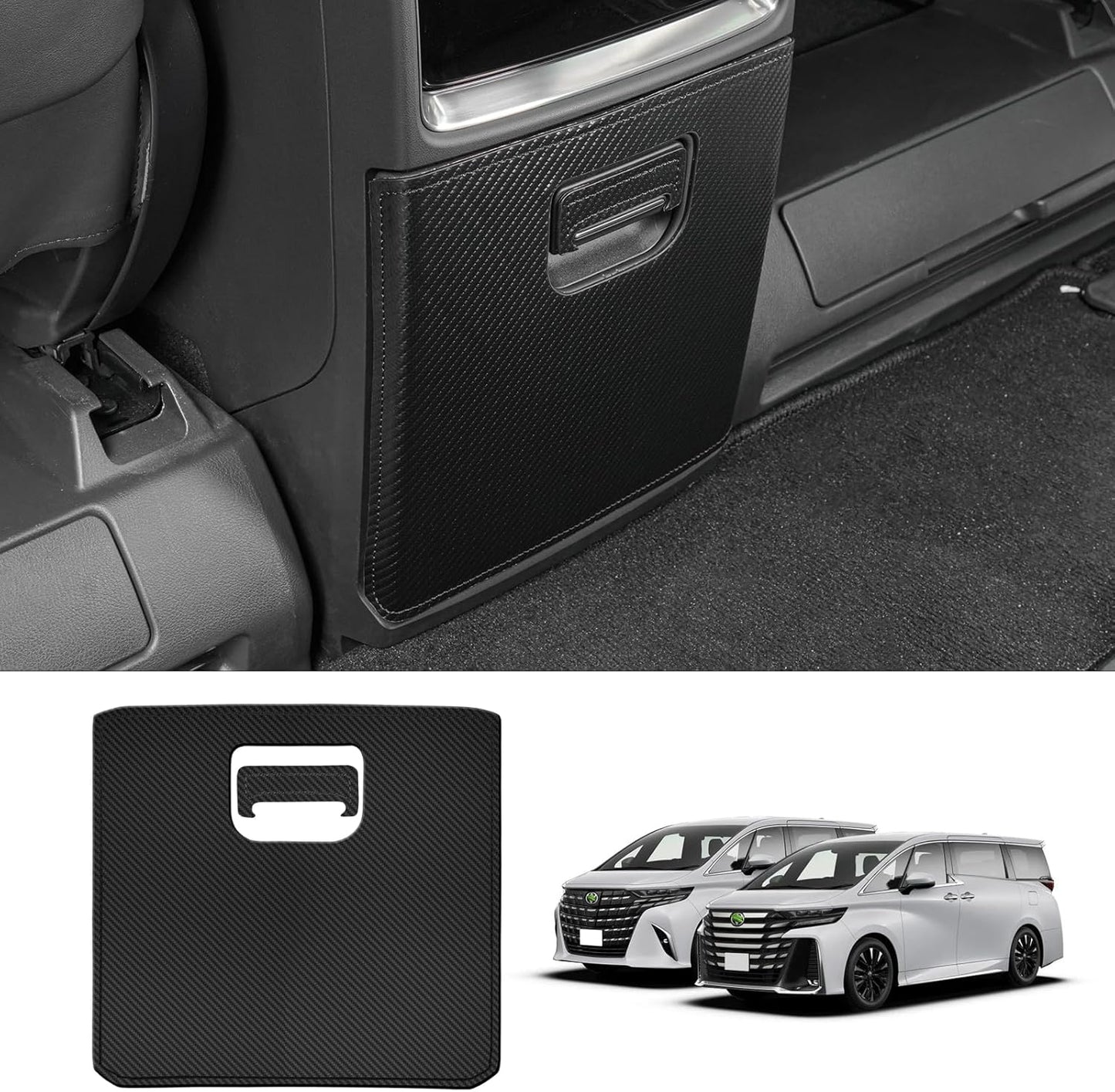 Toyota Alphard 40 Series Vellfire Kick Guard for Rear Center Console Box Footside Protective Mat for ALPHARD VELLFIRE Upper Grade Exclusive Scratch Stain Resistant Interior Custom Parts