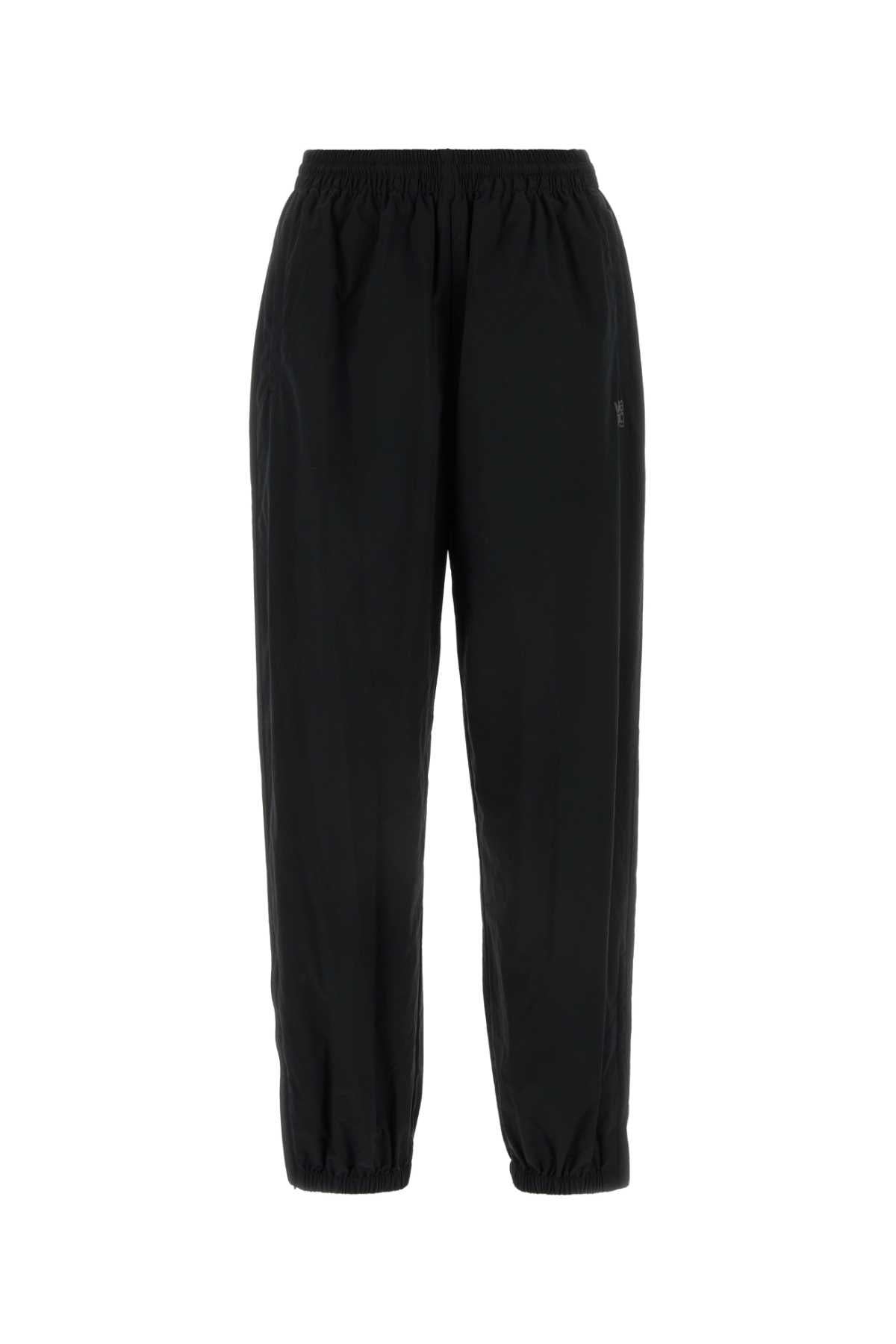T By Alexander Wang Tによるアレクサンダー・ワン・ブラック・ポリエステル・ブレンド・ジョガー - Image 1