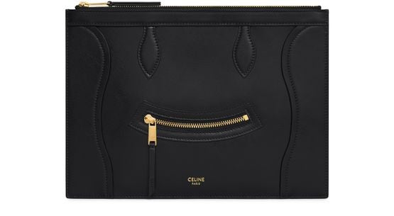 CELINE Medium pouch in glossy calfskin - Image 1