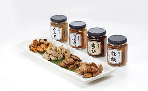 Shingen Foods Boiled Shellfish Assortment Jar Set Seafood Gourmet Gift 4 Types of Shellfish Abalone Drinking Snacks Appetizer