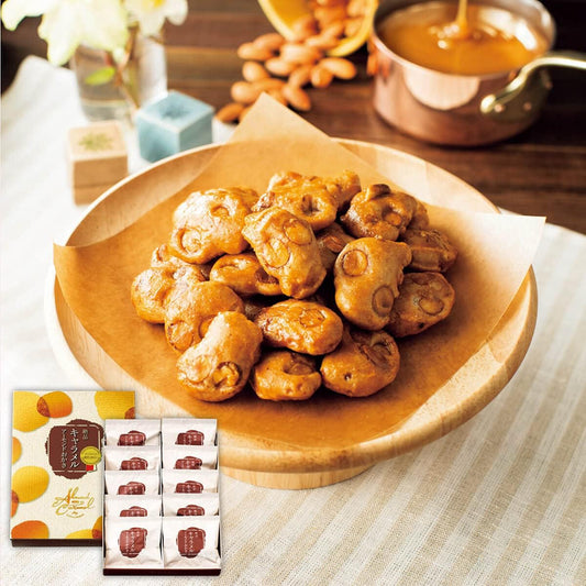 Mochiichi Exquisite Caramel, Almond Okari, Cosmetic Box (0.5 oz (15 g) x 10 Bags)