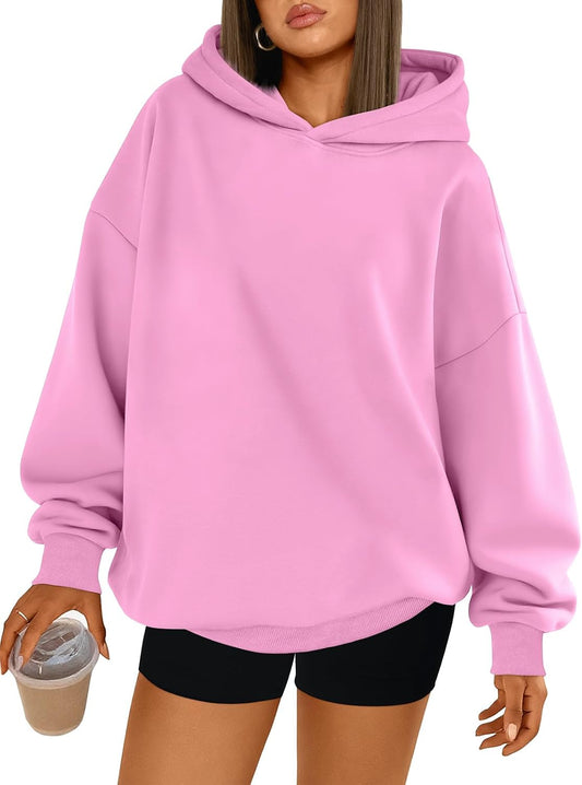 Trendy Queen Sudaderas con capucha de gran tamaño para mujer | Soft Fleece Pullover In A Relaxed, Oversized Fit. Suitable For College Outfits, Trendy Streetwear, And Daily Home Wear