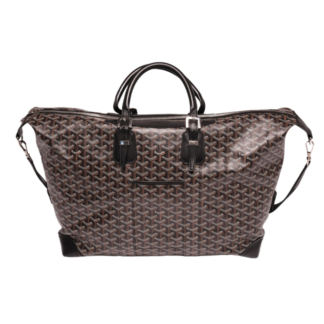 GOYARD 'BLACK' BOWLING 45 DUFFLE BAG