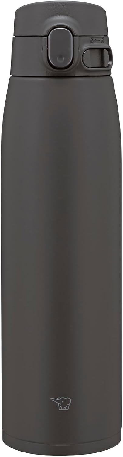 Zojirushi SM-VB95-BM Large Capacity Water Bottle, 32.4 fl oz (950 ml), [Selectable Size], Easy to Clean, Seamless Straw, 3-Piece Wash, Sports Drink OK, Keeps Hot and Cold, One-Touch, Soft Black