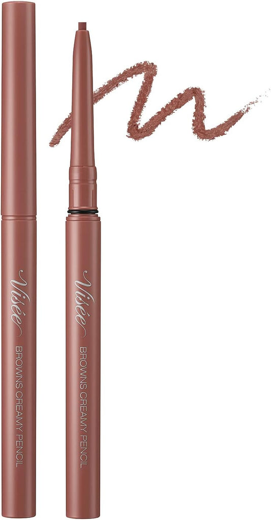 Visee Riche Browns Creamy Pencil Eyeliner Unscented BR302 Pink Brown 0.1g (x1)