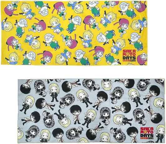 SAKAMOTO DAYS Large Bath Towel, Set of 2, 52.0 x 23.6 inches (133 x 60 cm), Official Sakamoto Days Merchandise