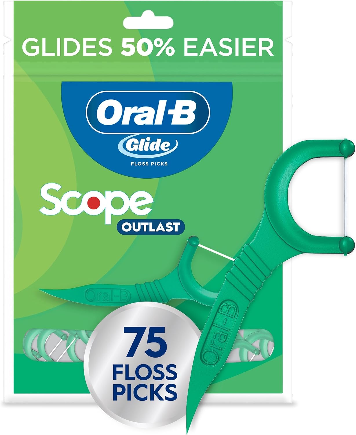 Oral-B ADV Floss Pick W/Scope 75