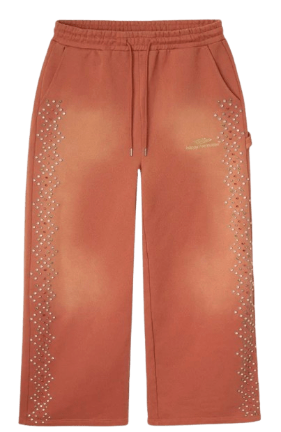 HAPPY MEMORIES DON'T DIE HMDD 'ORANGE' CRYSTAL SWEATPANTS