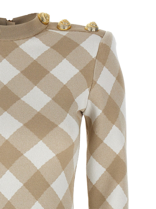 Balmain Vichyドレス - Image 1