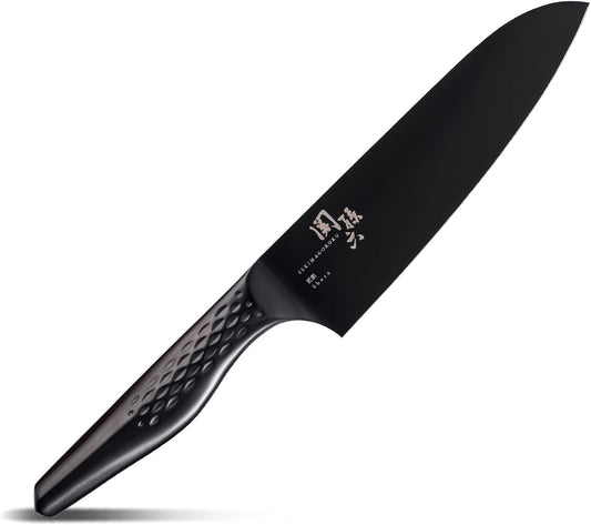 KAI Seki Magoroku Takumi-tsukuri Jet Black Santoku 6.5 inches (165 mm) Knife Santoku Knife Stainless Steel Dishwasher Safe KAI AB5191