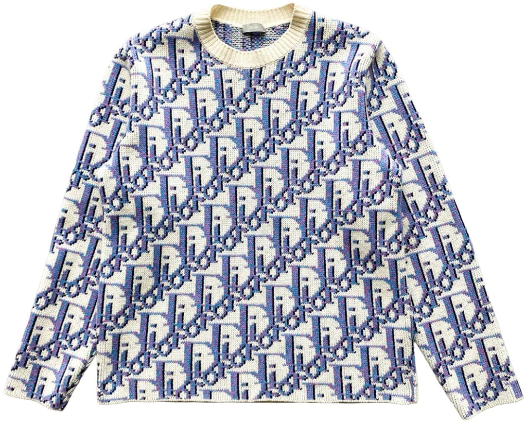 DIOR OBLIQUE WOOL KNIT SWEATER