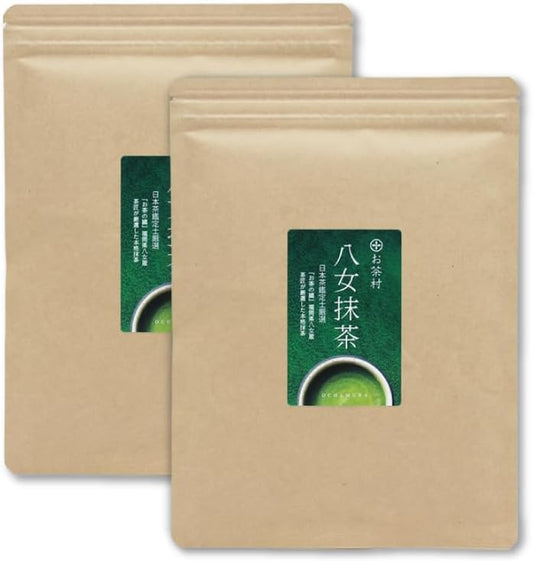 Ochamura Yame Matcha 4.7 oz (111 g) x 2 Bag Set, Large Capacity, 7.8 oz (222 g), Matcha Powder, Made in Fukuoka Prefecture, 100% Additive-Free, Matcha Latte, Sweets