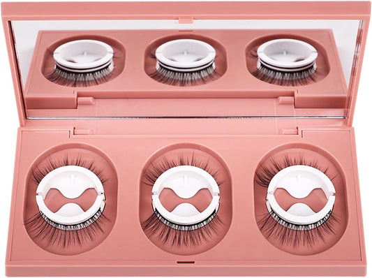 False Eyelashes, Glueless False Eyelashes, Reusable False Eyelashes, Self Adhesive False Eyelashes, Waterproof False Eyelashes - Self Adhesive, Easy to Wear, Waterproof, Thick, Bendable