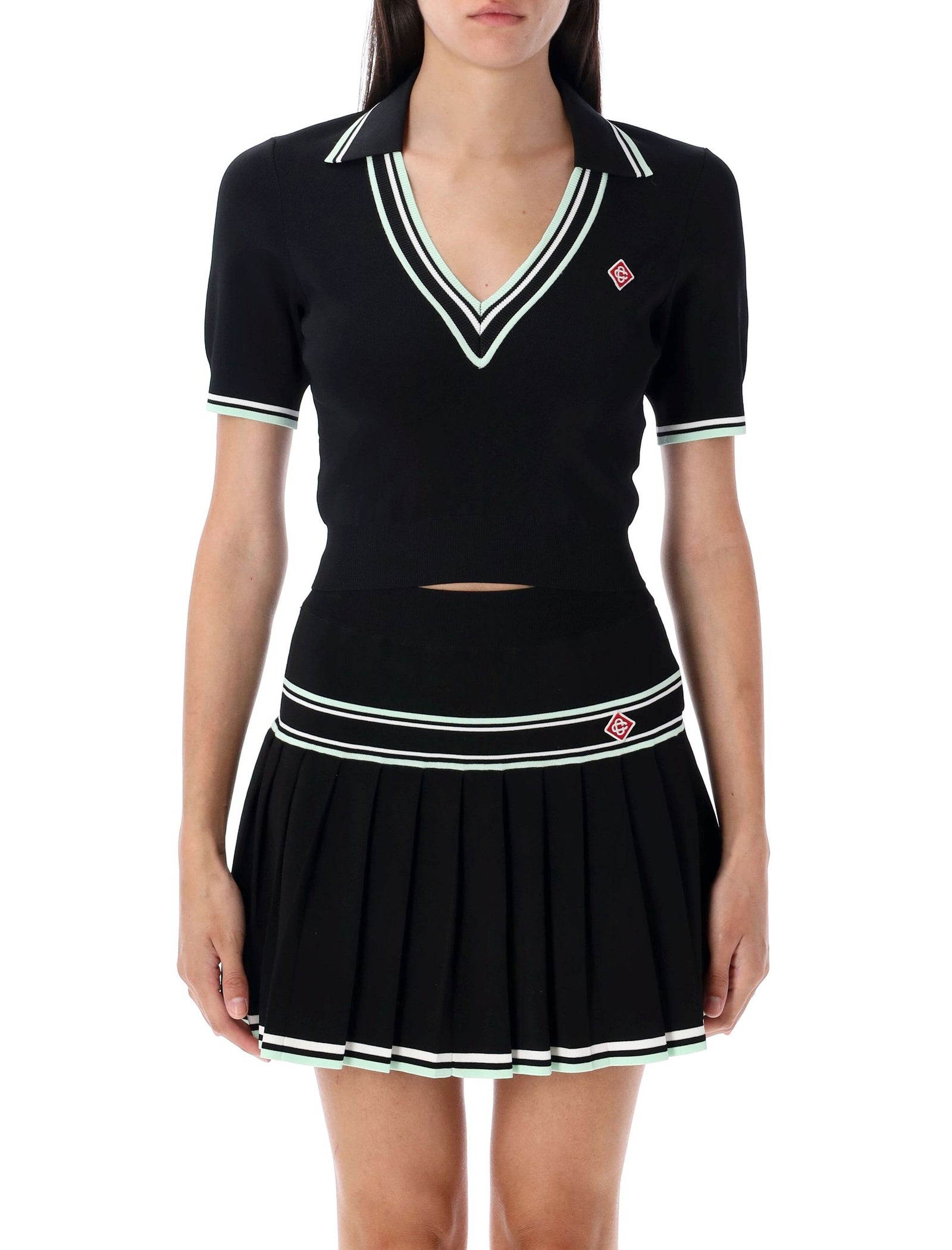 Casablanca カサブランカTシャツとポロスブラック - Image 1