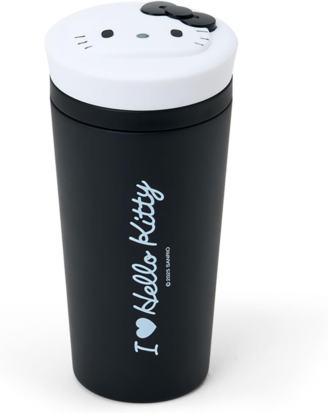 Sanrio 411884 Stainless Steel Tumbler, I Love Hello Kitty Black