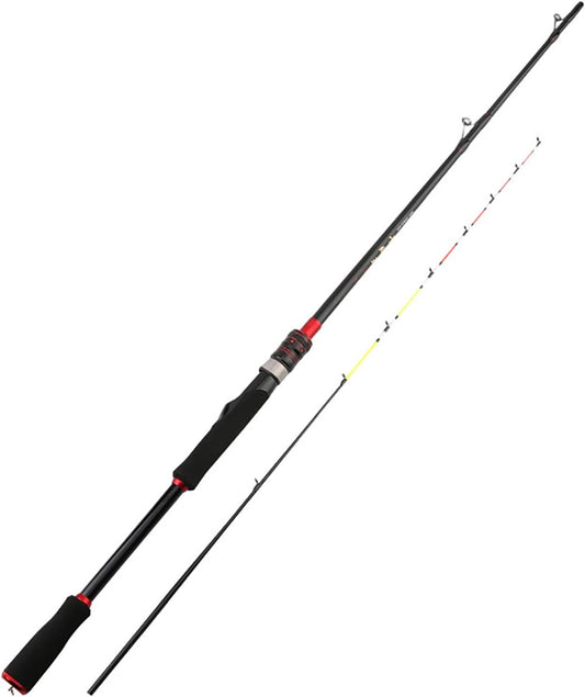 baitcasting fishing rod, 5.9 ft (1.5 m) baitcasting rod, fishing rod for fishermen, smooth and wear-resistant, durable, not easy to break, long distance spinning rod, tough