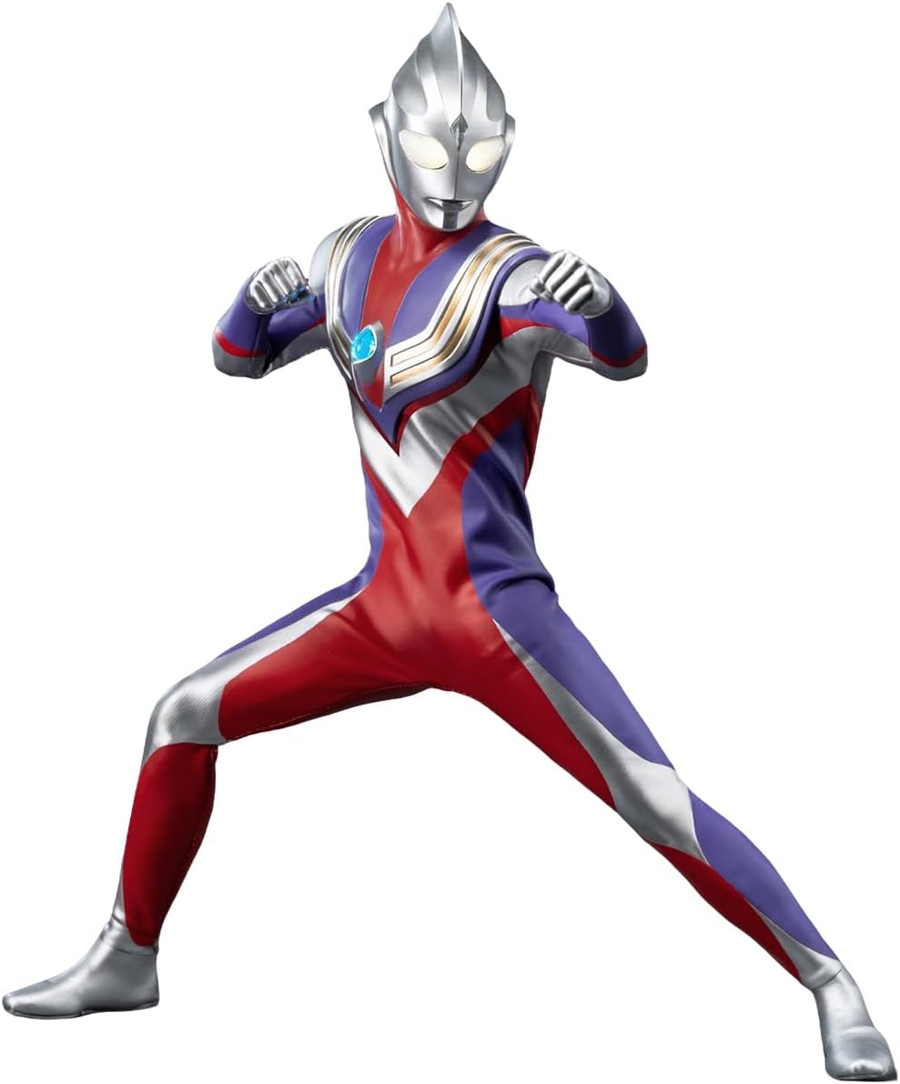 HiPlay Threezero FigZero Ultraman Tiga Multi-Type 3Z05670W0 Action Figure, Painted Finished Product