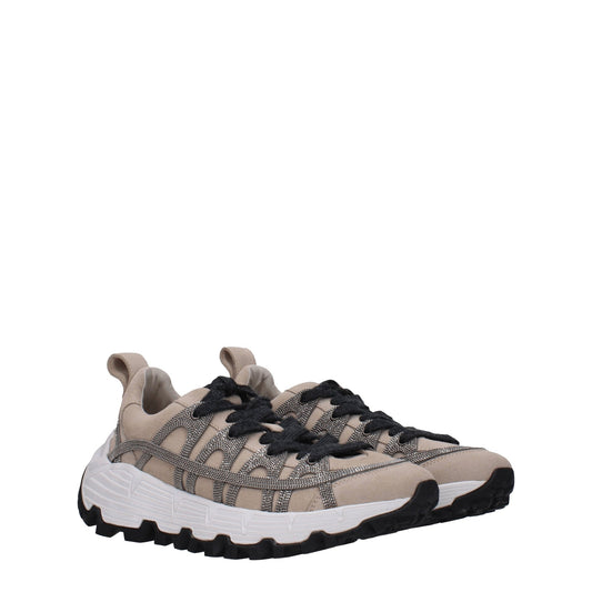 Brunello Cucinelli Sneakers Vibram Woman Suede Beige - Image 1