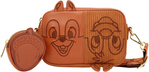 Loungefly Chip 'n' Dale - Bolso bandolera con monedero
