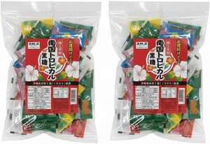 Brown Sugar, 100% Made in Okinawa Prefecture, Large Capacity, Economical Use, 10.6 oz (300 g) x 2, Tropical Tropical Okinawa Souvenir, Healthy Treats, Natural Food, Commercial Use
