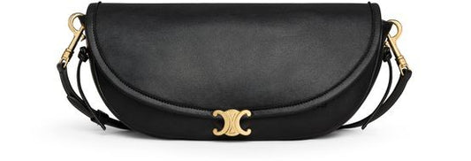 CELINE Little halfmoon soft Triomphe in supple shiny lambskin - Image 1
