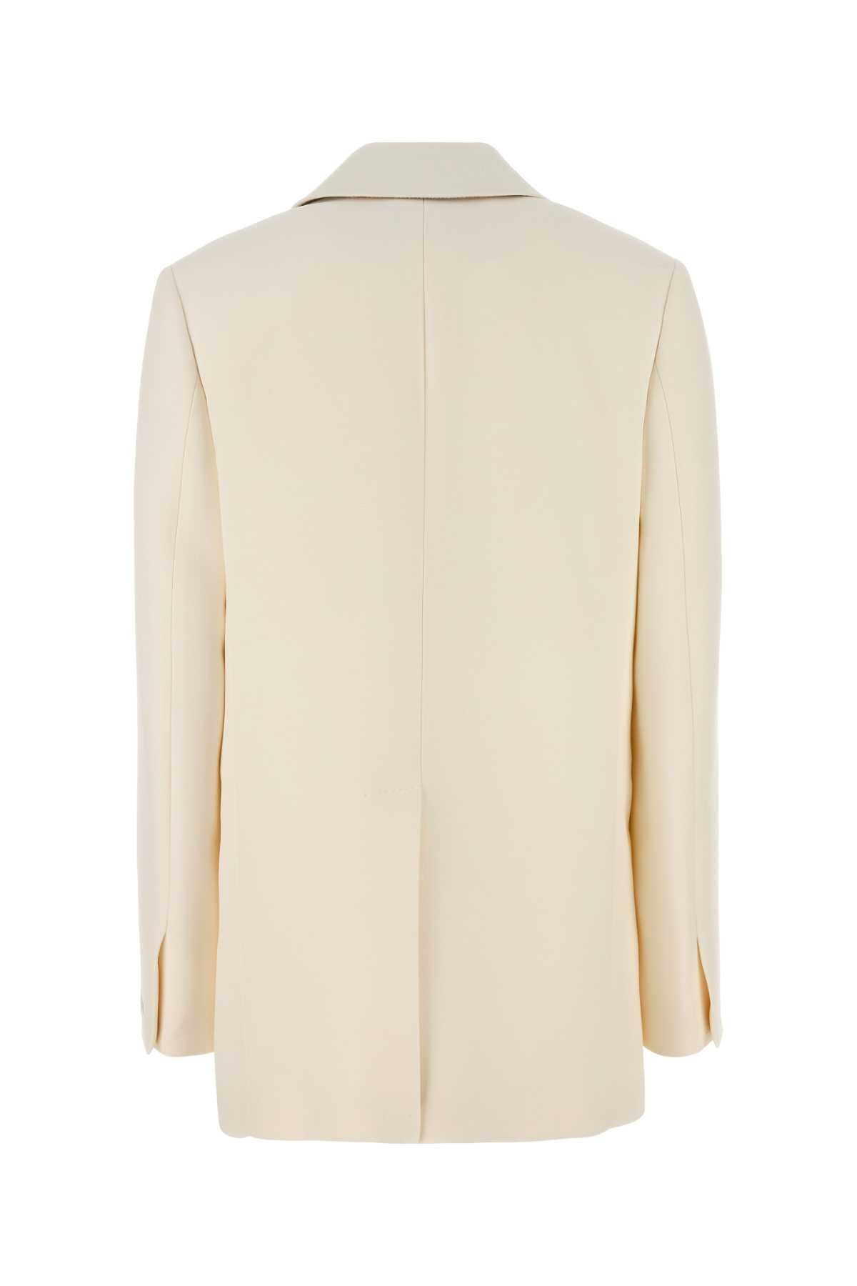 Fendi フェンディーアイボリーウールブレンドブレザー - Image 1