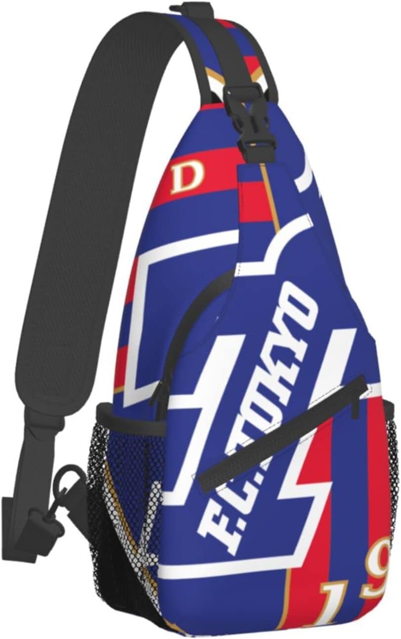 Fc Tokyo Shoulder Bag, Large Capacity, Shoulder Bag, Crossbody Bag, Mountain Climbing, Going to School, Events, Animation, Moe Goods? Multifunctional Lightweight Unisex Gift Sports Rucksack Backpack Bag