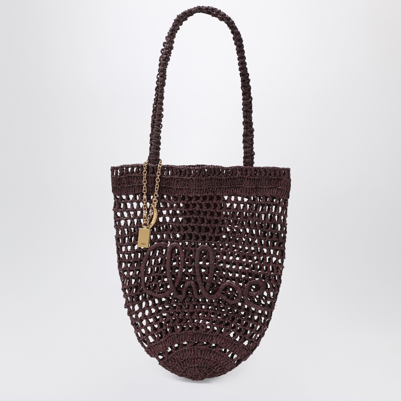 Chloe 茶色のクロエスモールサマーバナナトートバッグ - Image 1