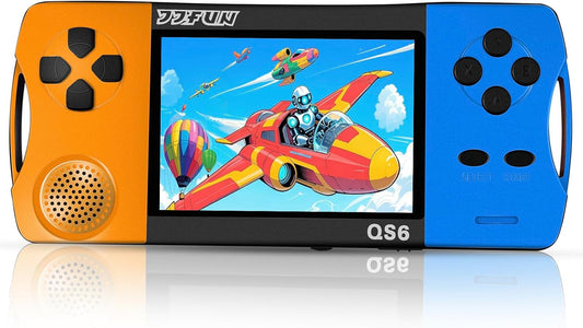 Portable Game Console for 6-12 Years Old, Built-in 216 16-bit Educational Games, 3.2-inch Screen, No WiFi Required, Instant Play, Rechargeable Lithium Battery, 4-6 Hours of Continuous Play, Puzzle
