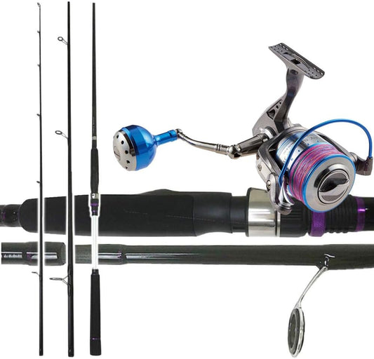Shorejiggiset-03P Fishing Tackle Light Shore Jigging Introduction Rod & Reel Set of 2