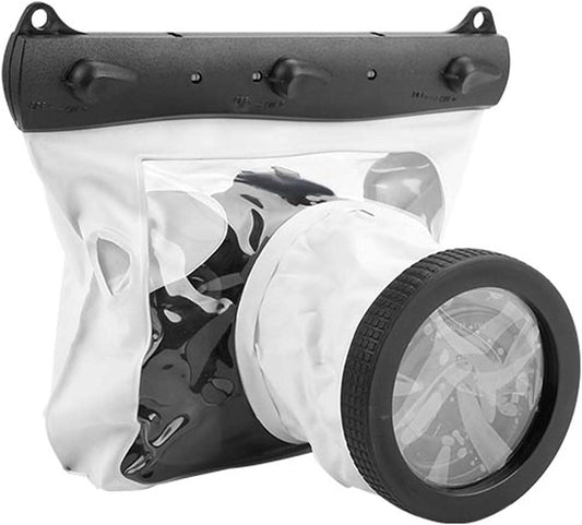 Underwater Waterproof Doving Case Bag 20M for Nikon DSLR Camera Underwater Case Oil Proof Camera Diving Bag (White)