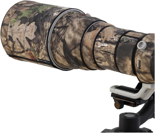 Rolanpro Lens Cover, Camouflage Coat for Canon EF 400mm F/4 DO IS II USM, Triple Layer Protection, brown jungle camo, Modern