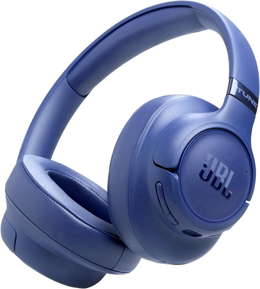 JBL TUNE 780NC Hybrid Noise Cancelling High Resolution Wireless Over-Ear Headphones for Auracast Multipoint (Blue)