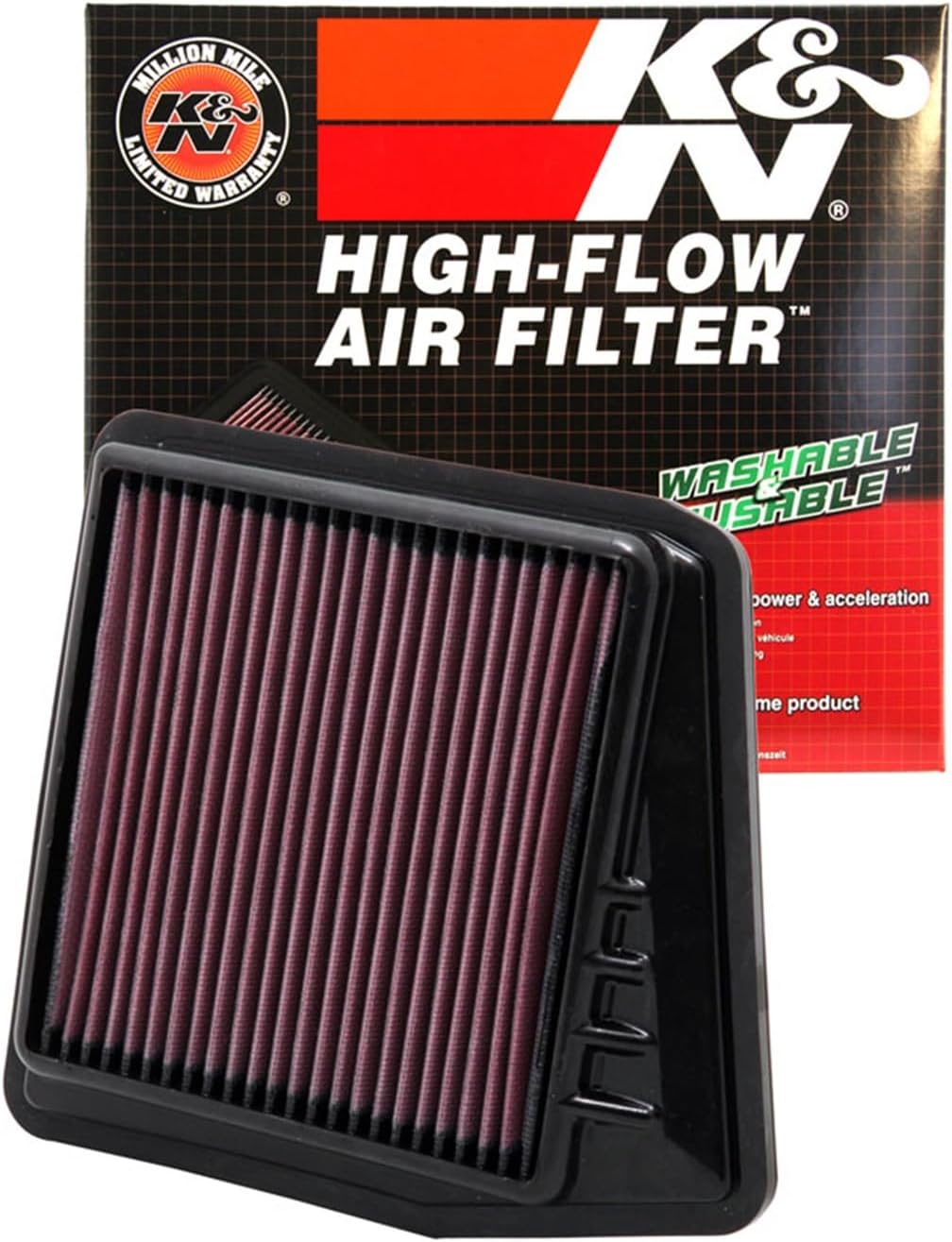 K&N Replacement Air Filter 33, Genuine