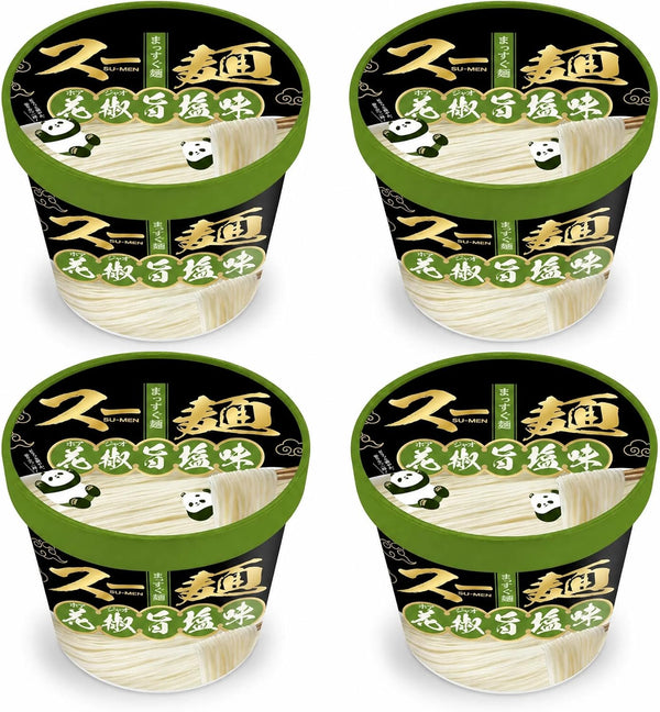 Doctor/Food Source, Chinese Style Suu Noodles, Flower Pepper, Salt Flavor, Tanrei Soy Sauce Flavor, Non-Fry, Instant Cup Noodles, Straight Noodles, Smooth Texture, Low Calories, Night Food, Snacks